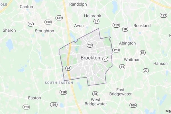 South Shore Window Cleaning - Brockton Map