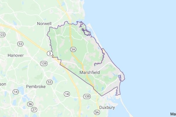 South Shore Window Cleaning - Marshfield Map