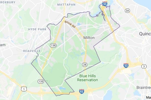South Shore Window Cleaning - Milton Map