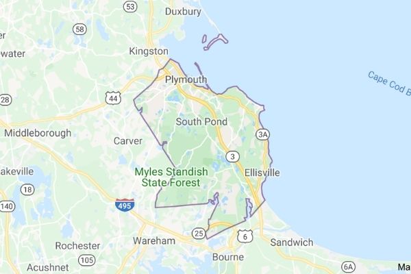 South Shore Window Cleaning - Plymouth Map