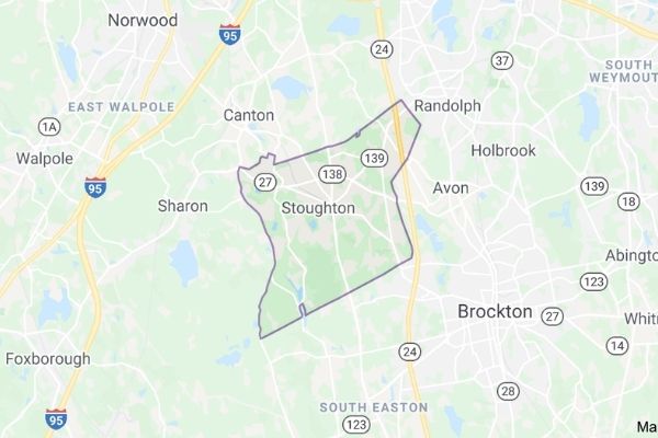 South Shore Window Cleaning - Stoughton Map