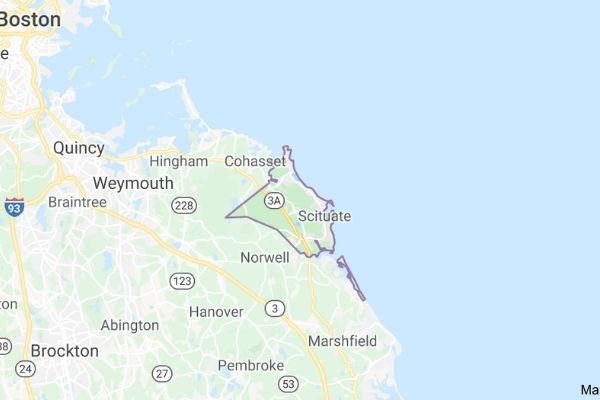 South Shore Window Cleaning Scituate Map