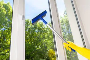 Use a mop to wipe the top - South Shore Windows Cleaners